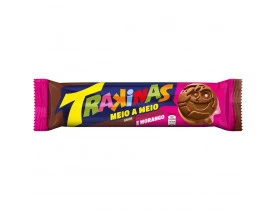 TRAKINAS MEIO CHOCOLATE E  MORANGO UN 126G 