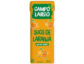 SUCO CAMPO LARGO LARANJA 200ML CX 12 UND